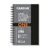 Schetsboek Canson Art Book One spiraalgebonden 80vel 100gr 140x216mm wit foto