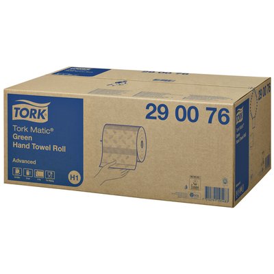 Handdoekrol Tork H1 Matic Advanced 2-laags 150m groen 290076