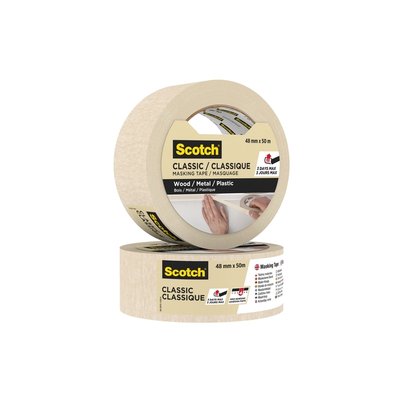 Afplaktape Scotch Classic 48mmx50m beige