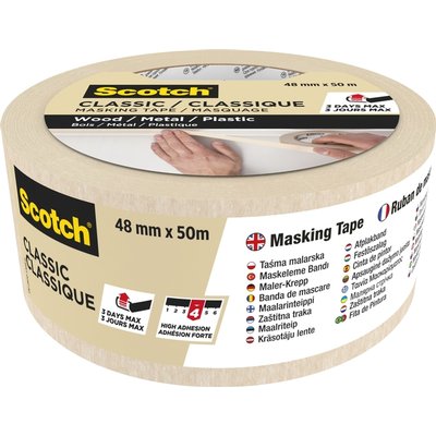 Afplaktape Scotch Classic 48mmx50m beige