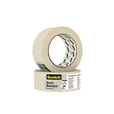 Ruban de masquage Scotch Basic 50x48mm beige