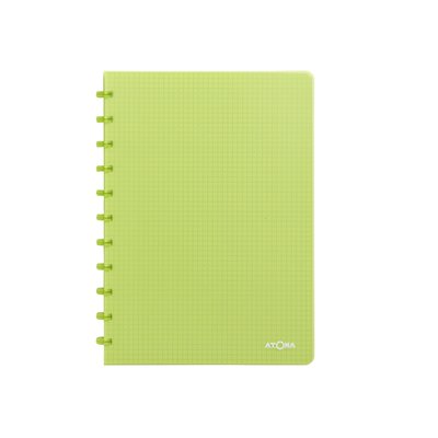 Schrift Atoma A4 ruit 5x5mm 144blz 90gr PP transparant assorti