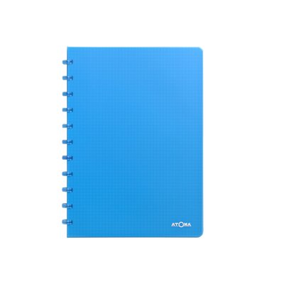 Schrift Atoma A4 ruit 5x5mm 144blz 90gr PP transparant assorti