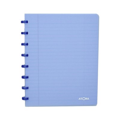 Schrift Atoma A5 lijn 144blz 90gr PP transparant assorti