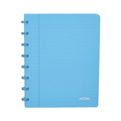 Schrift Atoma A5 blanco 144blz 90gr PP transparant assorti