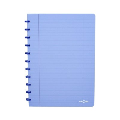 Schrift Atoma A4 ruit 4x8mm 144blz 90gr PP transparant assorti
