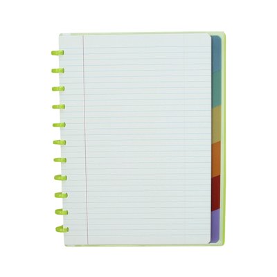 Schrift Atoma A4+ lijn 120blz 90gr PP transparant assorti