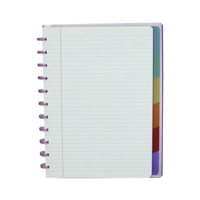 Schrift Atoma A4+ lijn 120blz 90gr PP transparant assorti