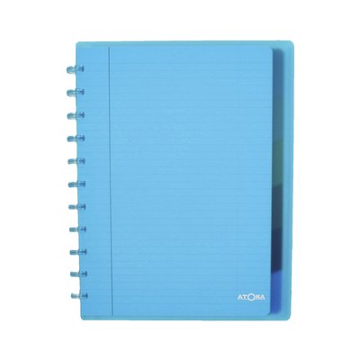 Schrift Atoma A4+ lijn 120blz 90gr PP transparant assorti