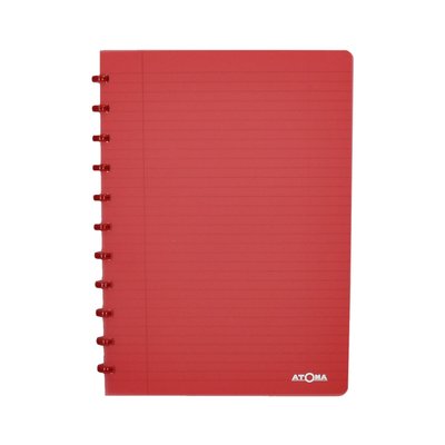Schrift Atoma A4 blanco 144blz 90gr PP transparant assorti