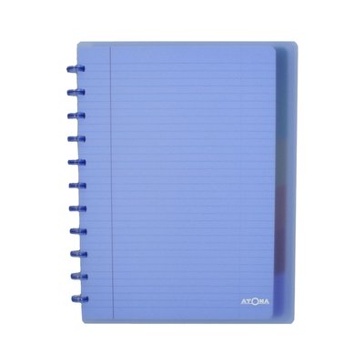 Schrift Atoma A4+ ruit 5x5mm 120blz 90gr PP transparant assorti