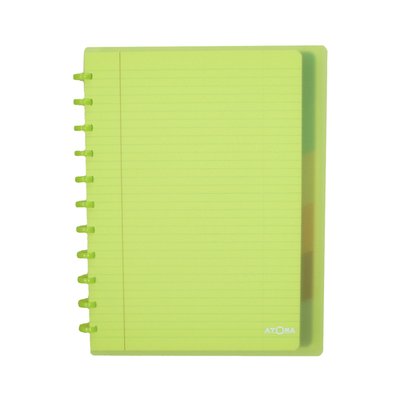 Schrift Atoma A4+ ruit 5x5mm 120blz 90gr PP transparant assorti