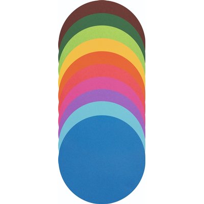 Feuilles de pliage Folia 70g rondes 15cm assorti 100 feuilles
