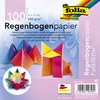 Vouwblaadjes Folia 100gr 15x15cm 100 vel regenboog foto