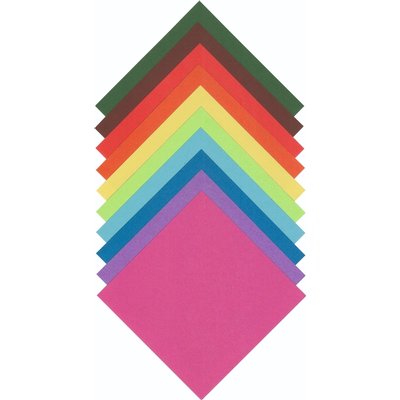 Feuilles de pliage Folia 70g 10x10cm assorti 500 feuilles