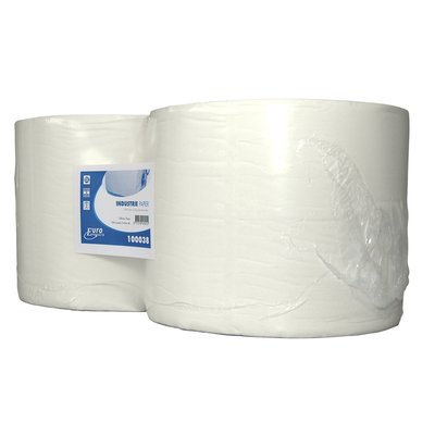Poetspapier Euro Products M1-V1 2-laags 1000 vel wit 100038