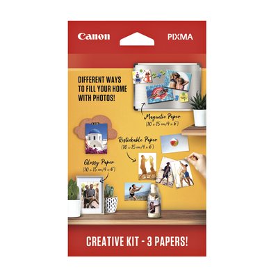 Papier photo Canon kit Creative 3 sortes papier 60 feuilles