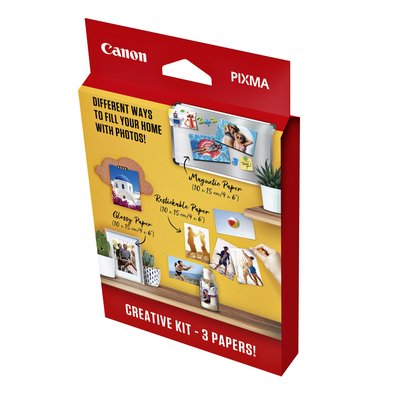 Papier photo Canon kit Creative 3 sortes papier 60 feuilles
