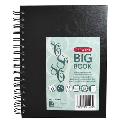 Schetsboek Derwent Big Book A5 harde kaft