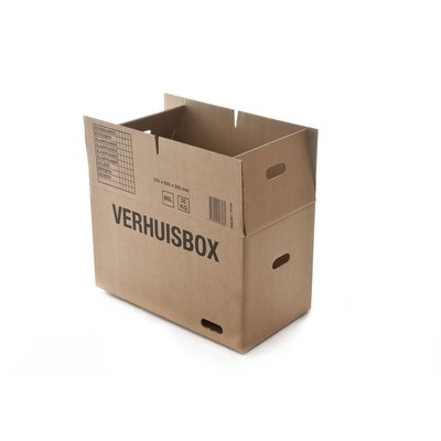 Verhuisdoos IEZZY 370x650x350 dubbelgolf bruin 7mm