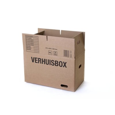 Verhuisdoos IEZZY 370x650x350 dubbelgolf bruin 7mm