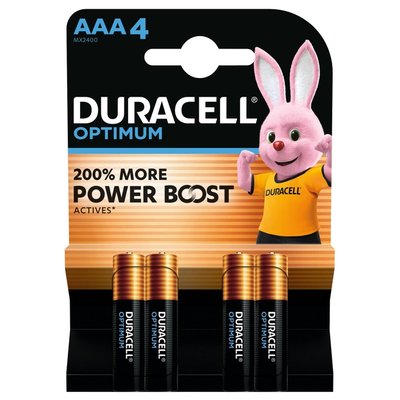 Batterij Duracell Optimum 4x AAA