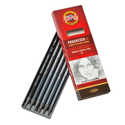 Crayon graphite Koh-I-Noor Progresso 8915 HB 8B + aqua