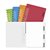 Cahier ADOC A4 carreau 5x5mm 144 pages 90g 6 intercalaires assorti