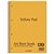 Bloc spirale Aurora Yellow Pad A4 ligné 4 perf 160 pages 80g jaune