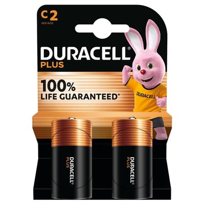 Batterij Duracell Plus 2x C