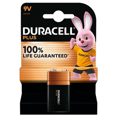 Batterij Duracell Plus 1x 9Volt