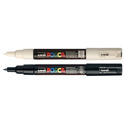 Paintmarker Uni POSCA PC1MC extra fijn wit