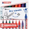 Whiteboardmarker edding 360 rond 1.5-3mm assorti 8 stuks foto
