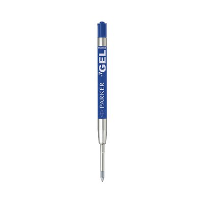 Gelschrijvervulling Parker Quink medium blauw blister à 2 stuks