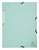 Elastomap Exacompta aquarel A4 3 kleppen 400gr glanskarton groen