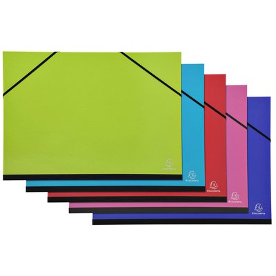 Tekenmap Exacompta Iderama 32x45cm met elastieke sluiting assorti