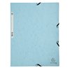 Elastomap Exacompta Aquarel A4 3 kleppen 400gr glanskarton blauw foto