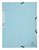 Elastomap Exacompta Aquarel A4 3 kleppen 400gr glanskarton blauw