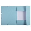 Elastomap Exacompta Aquarel A4 3 kleppen 400gr glanskarton blauw foto