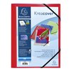 Elastomap Exacompta Kreacover A4 3 kleppen PP assorti foto