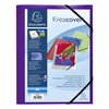 Elastomap Exacompta Kreacover A4 3 kleppen PP assorti foto