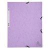 Elastomap Exacompta Aquarel A4 3 kleppen 400gr glanskarton lila foto