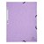 Elastomap Exacompta Aquarel A4 3 kleppen 400gr glanskarton lila