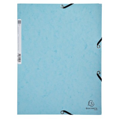 Elastomap Exacompta Aquarel A4 3 kleppen 400gr glanskarton assorti