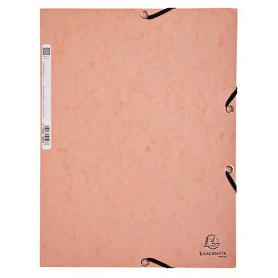 Elastomap Exacompta Aquarel A4 3 kleppen 400gr glanskarton assorti