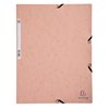 Elastomap Exacompta Aquarel A4 3 kleppen 400gr glanskarton roze foto