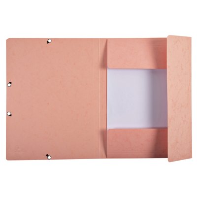 Elastomap Exacompta Aquarel A4 3 kleppen 400gr glanskarton roze