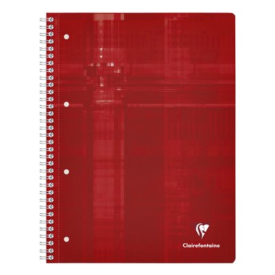 Bloc de cours Clairefontaine Studium A4+ carreau 5x5mm 4 perf 80 pages assorti