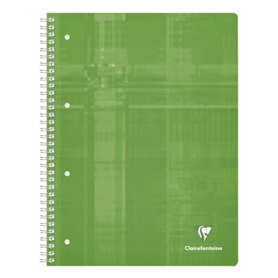 Bloc de cours Clairefontaine Studium A4+ carreau 5x5mm 4 perf 80 pages assorti