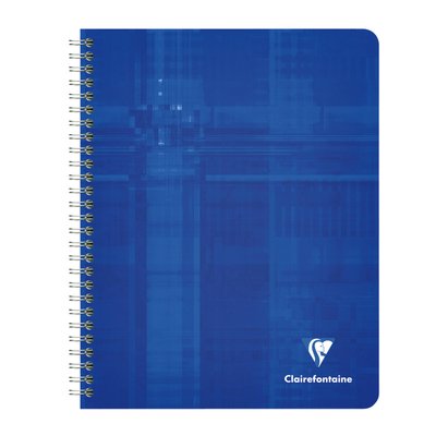 Schrift Clairefontaine A5+ ruit 5x5mm 120 pagina's 90gr assorti